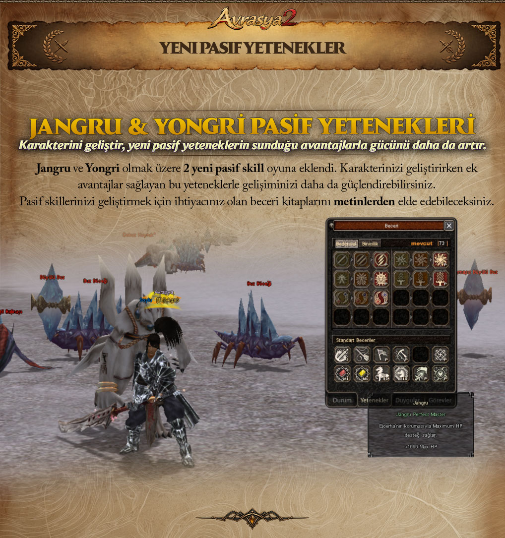 Metin2 Jangru ve Yongri pasif yetenekleri