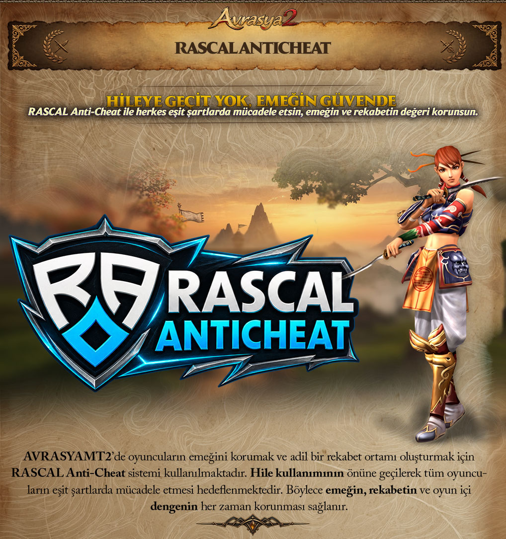 Metin2 hile koruması RASCAL Anti-Cheat: hileye geçit yok, emeğin güvende